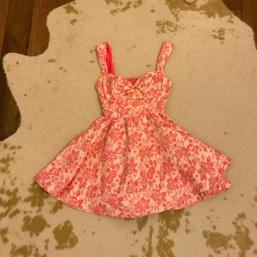 Windsor short pink floral dress